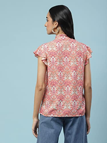 Aarke Ritu Kumar Pink Printed Button-Up Shirt