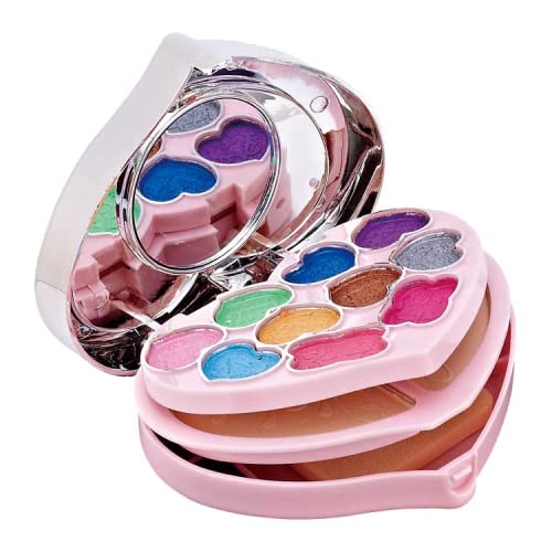 Myynti Makeup Kit for Girls Full Kit Eye shadow Lip Gloss Mirror Contour Powder Combination Palette Random-Design Random-Color Pack of 1