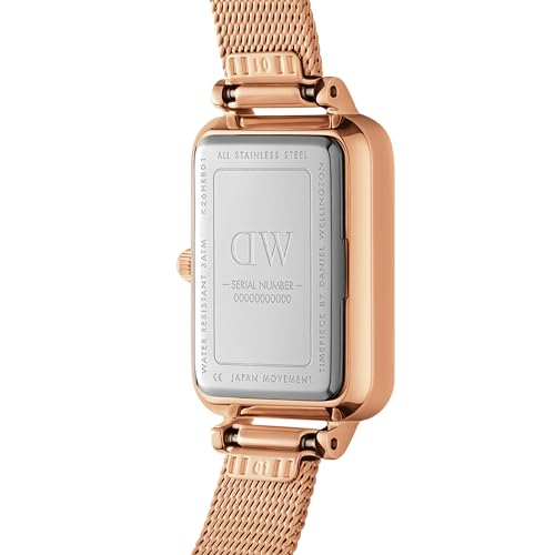 Daniel Wellington Women Analogue Mother of Pearl Pink Square Dial Watch- DW00100669K