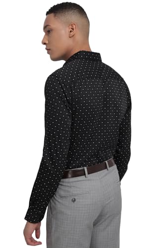 Allen Solly Men's Slim Fit Shirt (ASSFCUSPFF63108_Black