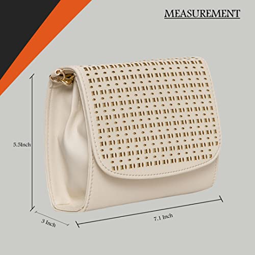 ADISA Women & Girl's Sling Bag (Off White)