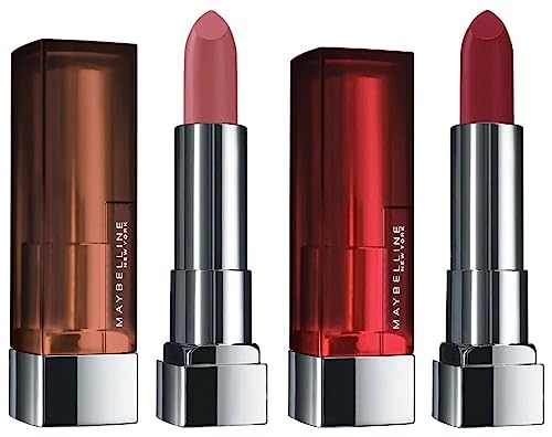 Maybelline New York Color Sensational Creamy Matte, 695 Divine Wine, 3.9g with FREE Color Sensational Creamy Matte 507 Almond Pink