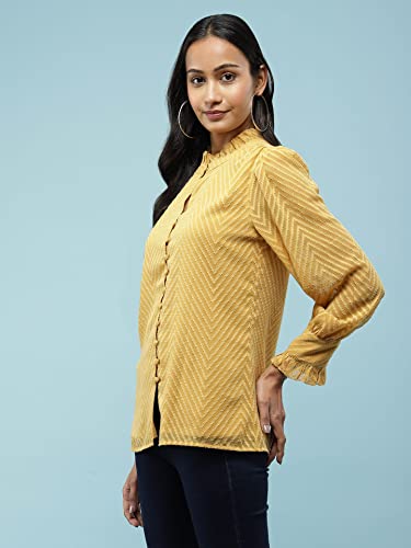 Aarke Ritu Kumar Mustard Solid Top