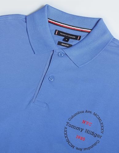 Tommy Hilfiger Men's Regular Fit T-Shirt (S24HMKT325_Blue M)