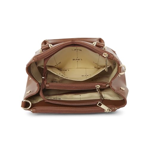 Lavie Women's Embomnia Satchel Bag (Tan)