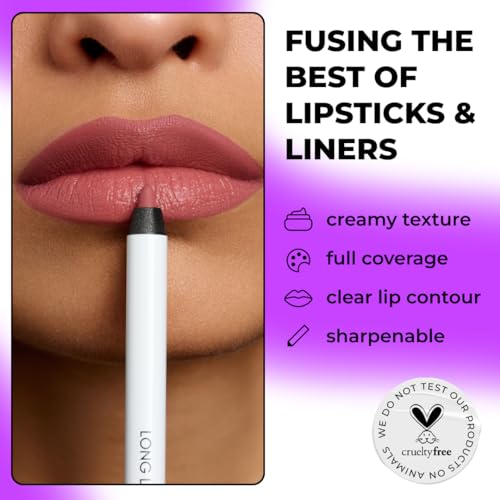 Lamel- Long lasting- Gel Lip Liner 404 -Berry | Easy-glide gel texture | Super long-lasting | Sharpenable precise tip |Intense pigment| 1.7gm