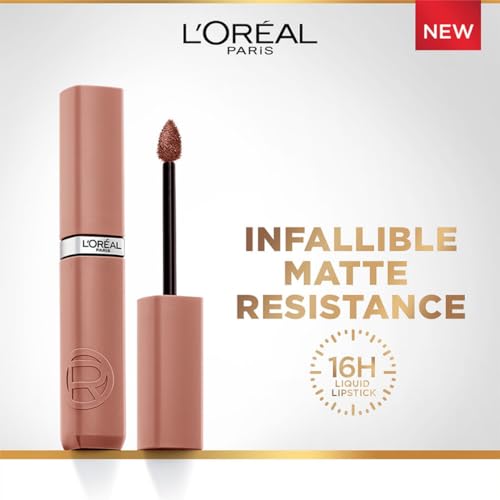 L'Oreal Paris Infallible Matte Resistance Liquid Lipstick, Breakfast in Bed 105, 5 ml