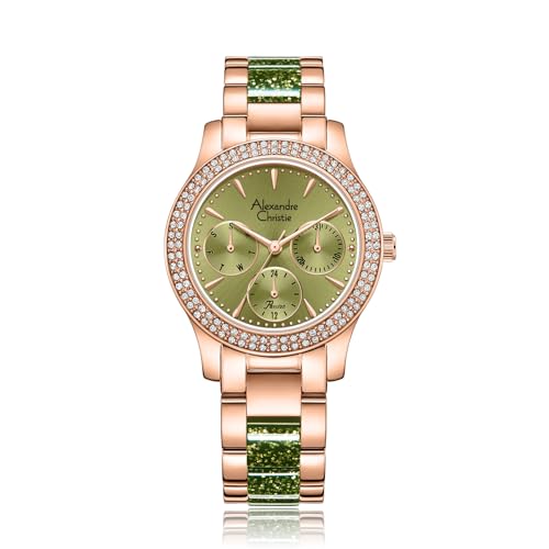 Alexandre Christie Ladies Multifunction Watch - Rose Gold Colourway