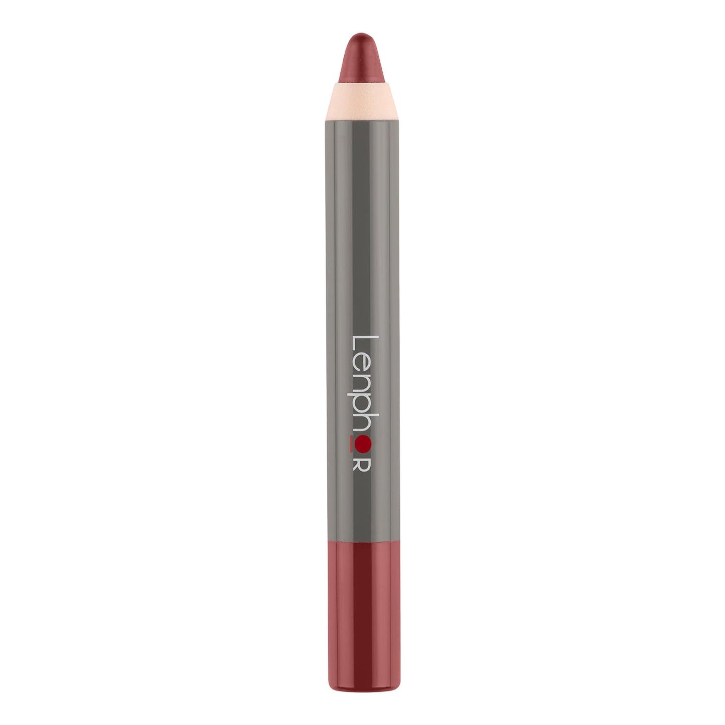 Lenphor Matt Show-Off 2 in 1 Crayon Lip Pencil, Lip Liner + Lipstick, Waterproof & Smudgeproof, Long Lasting, Matte Finish, Pointed Tip, Pencil Lipstick, Coral Memories, 2.8gm