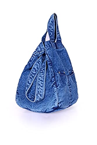 Boho Girl Blues Denim Multi-Purpose Tote bag for women