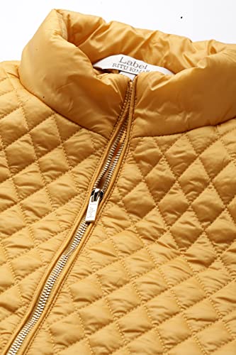 Label RITU KUMAR Yellow Solid Puffer Jacket