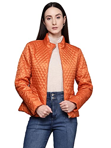 Label RITU KUMAR Orange Solid Puffer Jacket