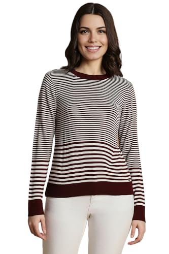 Allen Solly Women's Regular Fit Blouse (Maroon)