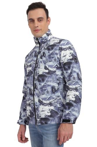 Allen Solly Men's A-Line Coat (ASJKMJRGFZ03638_Multi_2XL