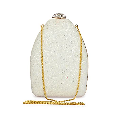 TOOBA Women's Handcrafted Beautiful Bling Box Clutch Bag