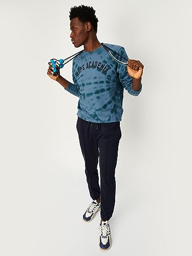 MAX Mens Activewear Sweatshirt,Blue,L