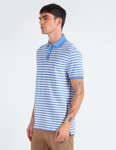 Tommy Hilfiger Men's Regular Fit T-Shirt (S24HMKT226_Blue M)