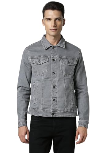 Van Heusen Men's A-Line Coat (VXJKCTKFL20434_Grey