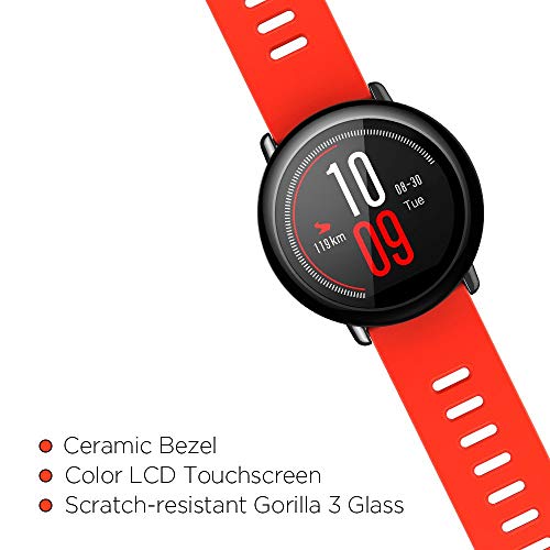 (CERTIFIED REFURBISHED) Amazfit Pace A1612 Multisport Smartwatch (Red)