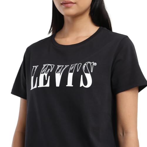 Levi's Women's Regular Fit T-Shirt (Black)