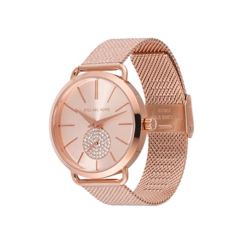 Michael Kors Portia Analog Rose Gold Dial Women's Watch