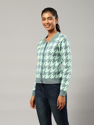 Label RITU KUMAR Grey Printed Sweater