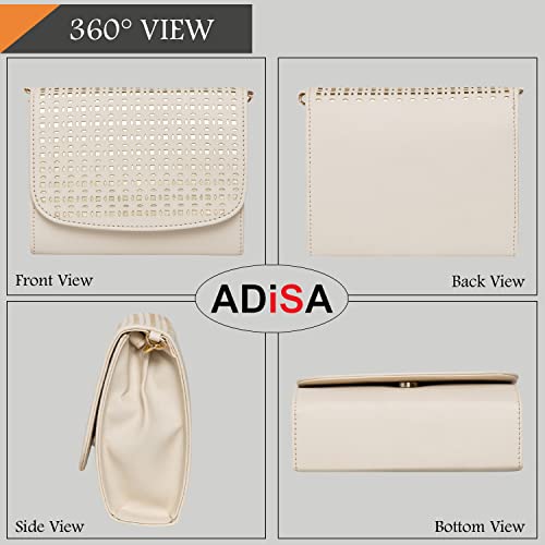 ADISA Women & Girl's Sling Bag (Off White)