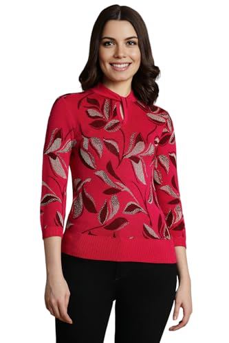 Allen Solly Women's Regular Fit Blouse (Red)