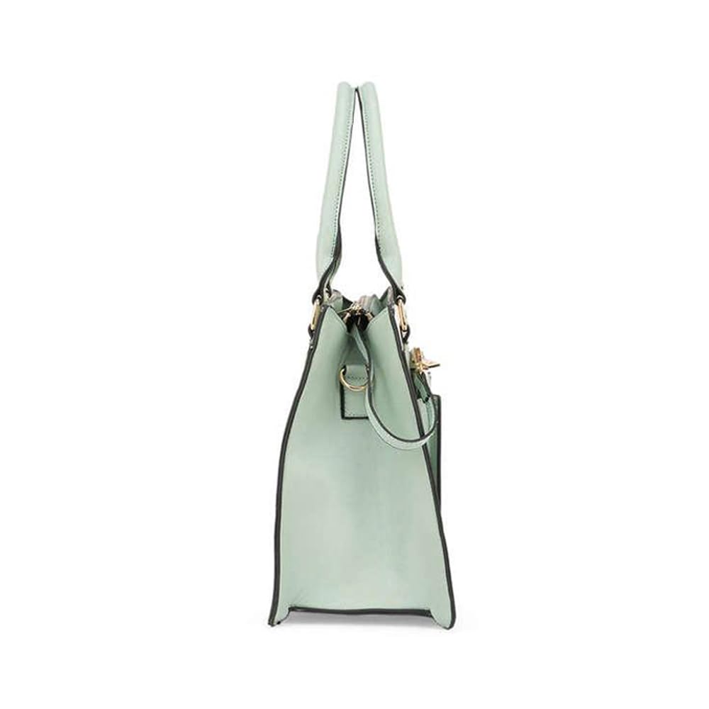 Lavie Yalon 23 Synthetic leather Zipper Closure Women's Satchel Handbag (MINT, MEDIUM)