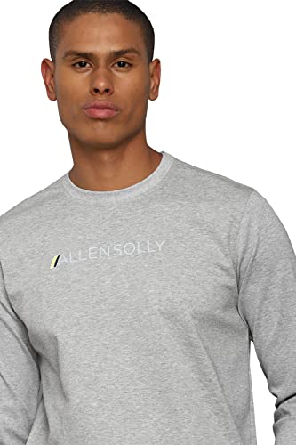Allen Solly Men Grey Crew Neck Full Sleeves Casual Sweatshirt