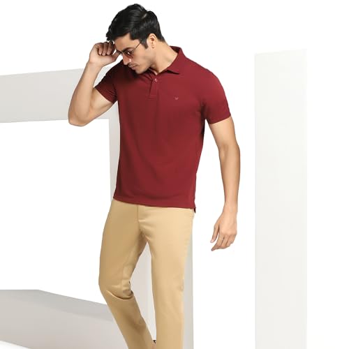 Slim Fit  Casual Khaki Solid Khakis - Mark