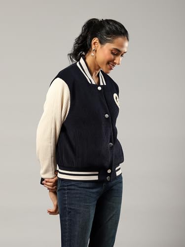 Label RITU KUMAR Navy Logo Jacket