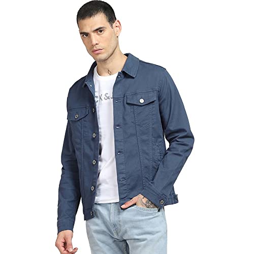 Jack & Jones Men's A-Line Coat (Moonlit Ocean)