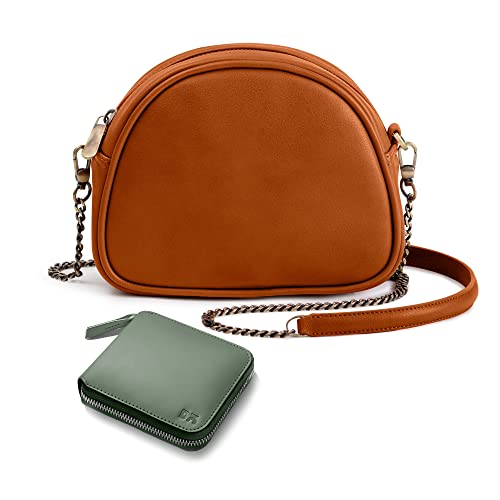 DailyObjects Arch Sling Crossbody Bag for Women and Stylish Latest Zip Wallet Purse For Girls & Women's | Durable Vegan Leather | Ladies Bags | Mobile Sling Side Bag | Made in India (Combo)