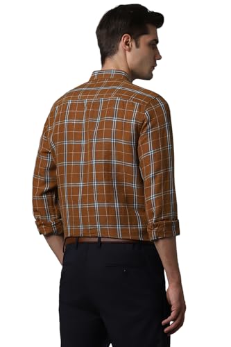 Allen Solly Men's Slim Fit Shirt (ASSFQSPF923155_Brown