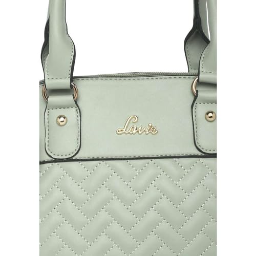 Lavie Criss Marjorie Synthetic leather Zipper Closure Women's Satchel Handbag (MINT, MEDIUM)