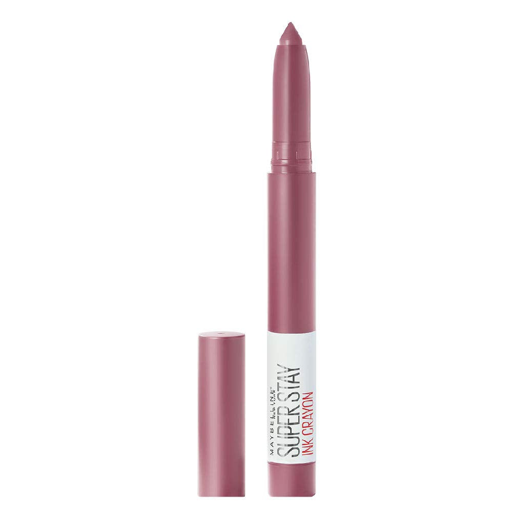 Maybelline New York Super Stay Crayon Lipstick, 25 Stay Exceptional, 1.2g & Maybelline New York Super Stay Crayon Lipstick, 50 Own your Empire, 1.2g