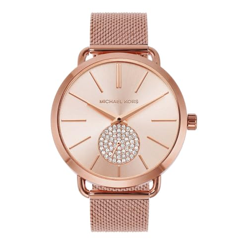 Michael Kors Portia Analog Rose Gold Dial Women's Watch