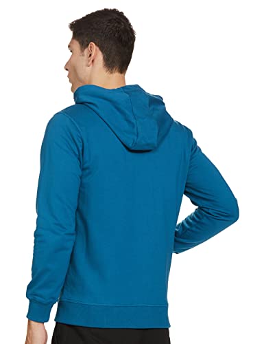 Amazon Brand - Symbol Men's Regular Cotton Blend Hooded Neck Sweatshirt (SY-A22-SW-19_Fog Teal_XL_Fog Teal_XL)