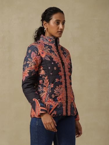 Aarke Ritu Kumar Navy Quilted Jacket