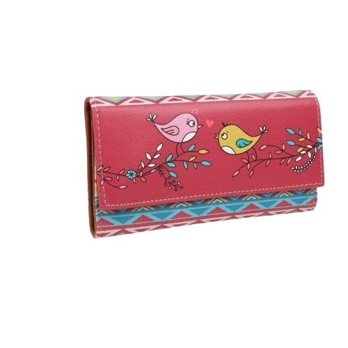 ShopMantra Wallet for Women's | Women's Wallet |Clutch | Vegan Leather | Holds Upto 11 Cards 1 ID Slot | 2 Notes and 1 Coin Compartment | Magnetic Closure | Multicolor