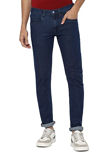 Allen Solly Men's Slim Jeans (ALDNVSKF629590_Medium Blue_34)