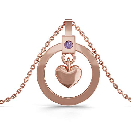 Rose gold necklace sale for girlfriend