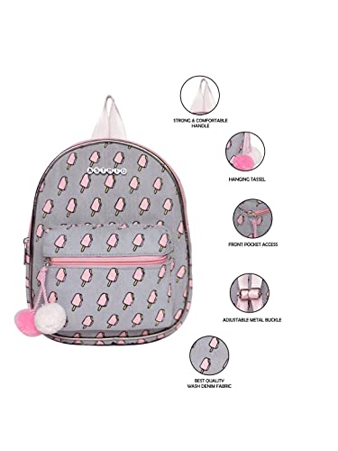 ASTRID Cute Printed Backpacks For Kids Small Size (BLUE)