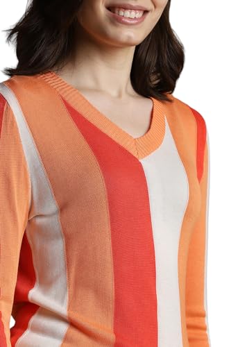 Allen Solly Women's Regular Fit Blouse (Orange)