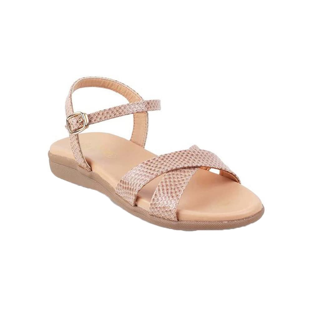 tresmode 221-ABACKSTRAP BEIGE SMART CASUAL FLATS SANDALS