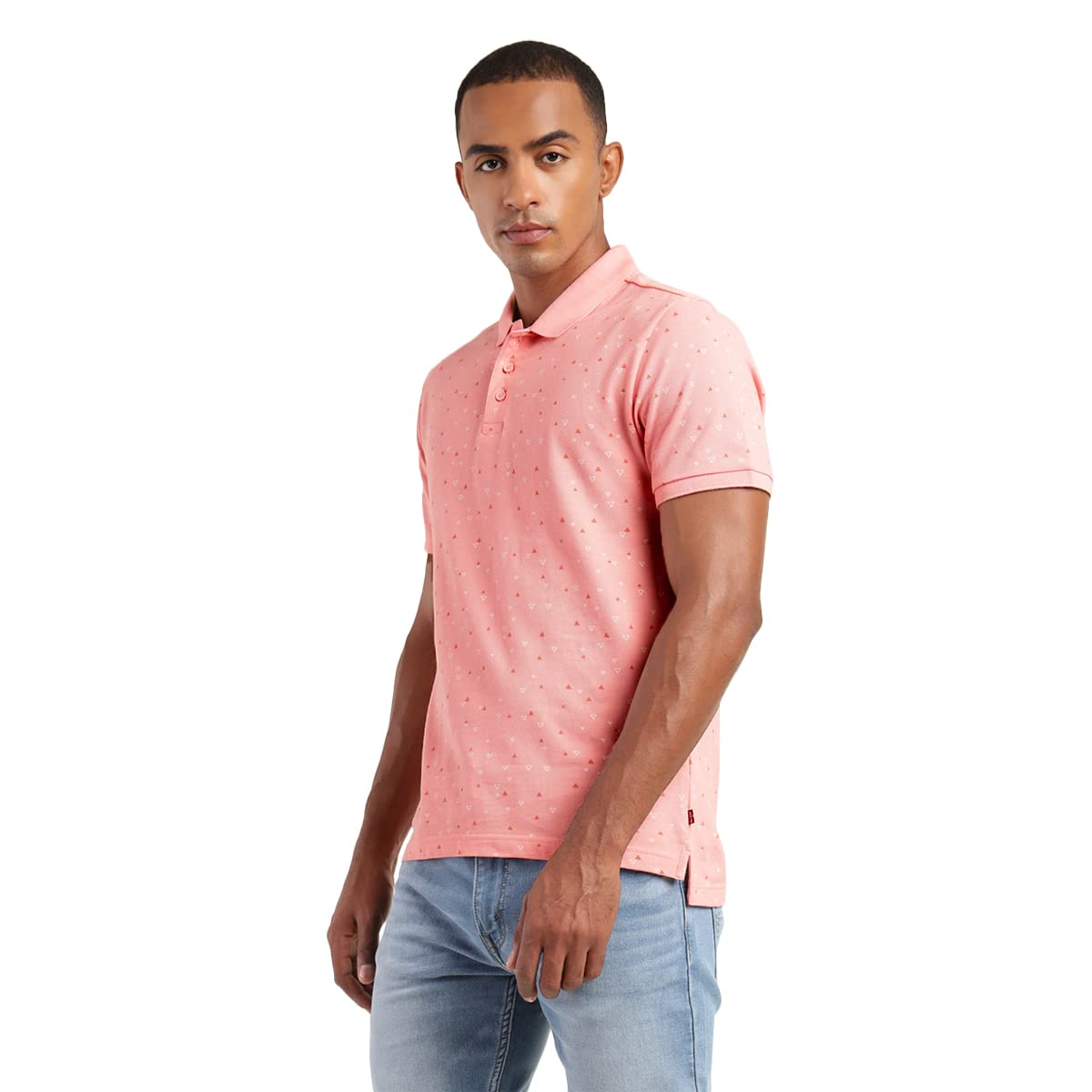 Levi's Men's Printed Regular Fit T-Shirt (A1383-0076_Quartz Pink M)