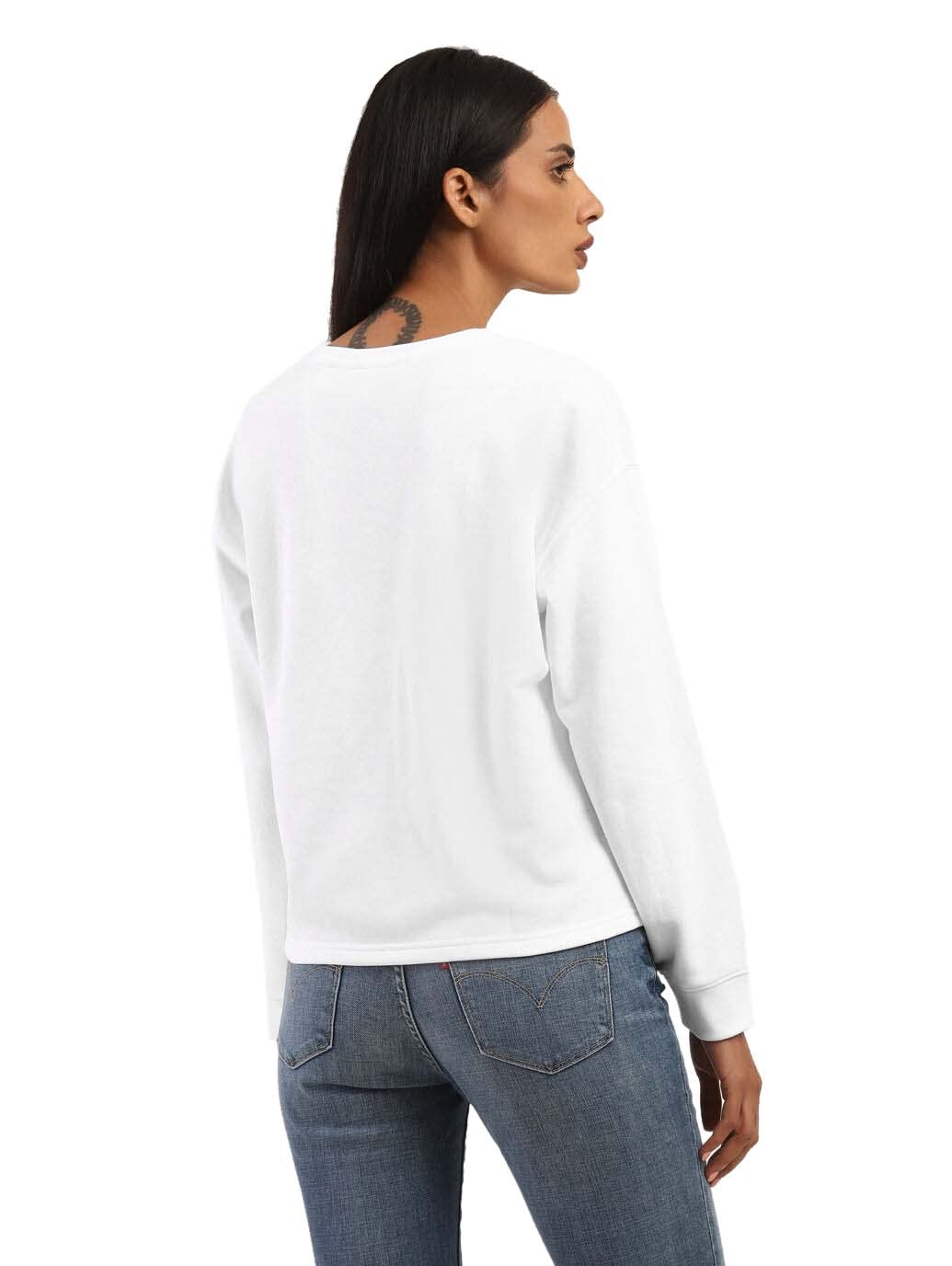 Levi's Brilliant White Floral Printed Sweatshirt (86324-0029L_L_White)