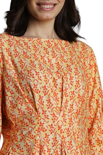 Allen Solly Women's Regular Fit Blouse (Orange)