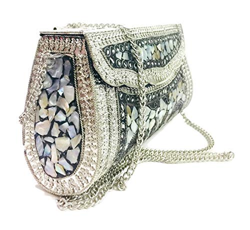 Buy Silver Clutches & Wristlets for Women by Haute Sauce Online | Ajio.com